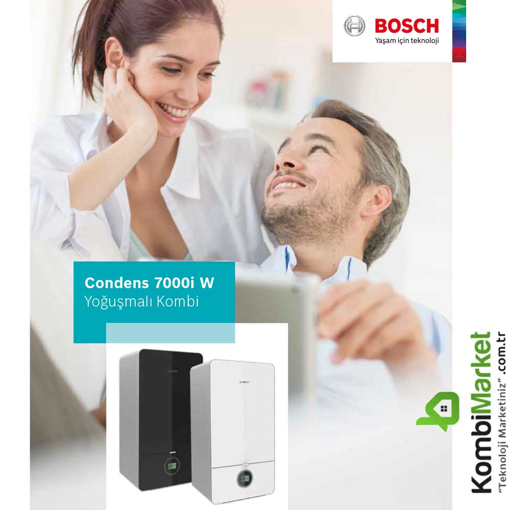 Bosch Condens 7000İ W 24 Kw Yoğuşmalı Kombi SİYAH